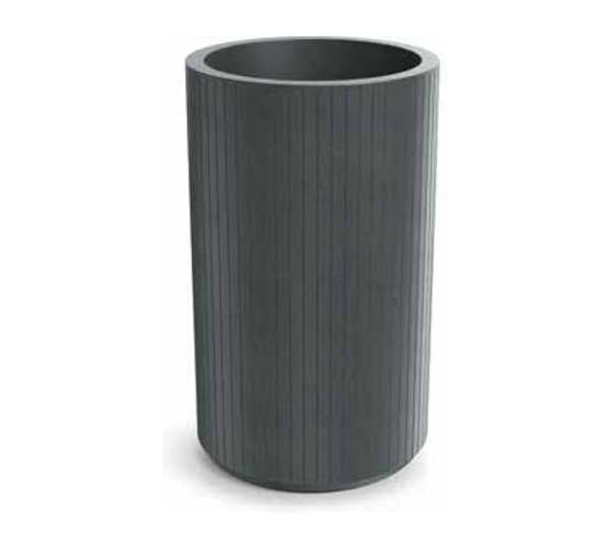 Кашпо Scheurich Coro Round High пластик, d48, h80см, 34л, графит (graphite) 073023