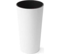 Кашпо Scheurich LILIA jumper d40, h75см, белый, с вкладышем 073474