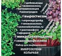 Набор для выращивания микрозелени Агросидстрейд Кольраби 3.5 г АСТ 123041