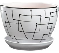 Цветочный горшок СИМАЛЕНД Иллюзия белый, 1.65 л 5224072