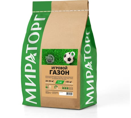 Семена газона Мираторг Игровой газон 1 кг 1010024668