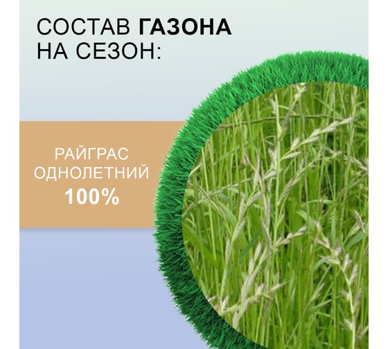 Семена газона Мираторг Газон на сезон 2 кг 1010024832