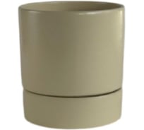 Горшок с поддоном Сады Аурики керамика, Берген бежевый, №3 d15см, h15,5см, 1,8л 073981