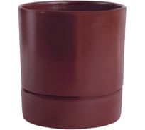 Горшок с поддоном Сады Аурики керамика, Берген бургунди, №3 d15см, h15,5см, 1,8л 073984