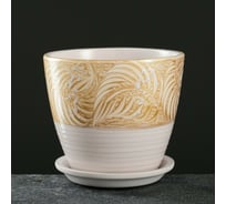 Цветочный горшок СИМАЛЕНД Палеолит коричневый, 0.9 л 7488511