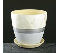 Цветочный горшок СИМАЛЕНД Винил диджон желтый, 2 л 7488521