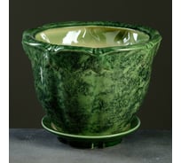 Цветочный горшок СИМАЛЕНД Аметист №2 2.7 л, 16х24 см, зеленый 840622