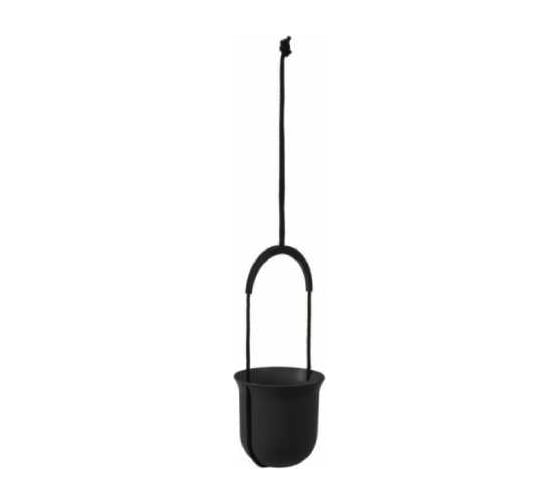 Кашпо Scheurich подвесное LUCA jumper recycled d18 h17см 2.3л черный 074284