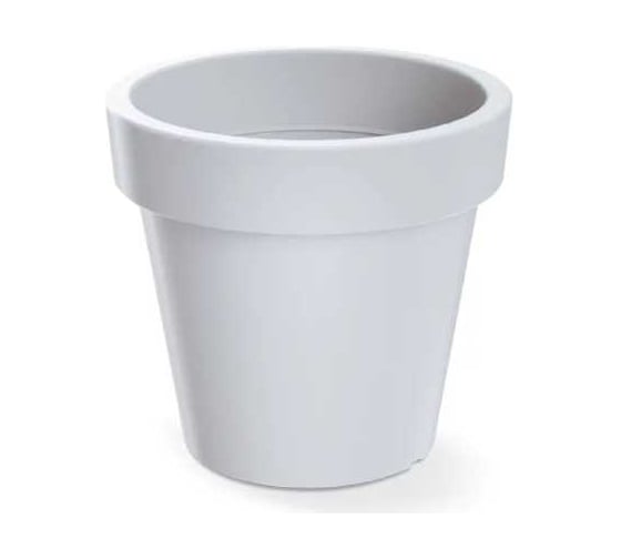 Кашпо Scheurich пластик Lofly d19,6см h18см 3,4л белый 073241