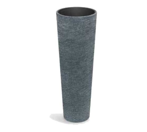 Кашпо Scheurich пластик Tubra Round Slim High d40см h110см 20л гранит 073565