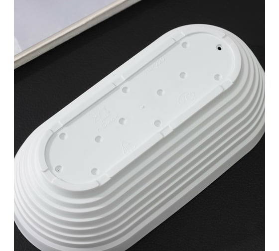 Горшок для кактуса с поддоном СИМАЛЕНД Алиса 0.9 л, 22x12х7 см, белый 4330133
