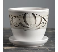 Горшок цветочный СИМАЛЕНД Лотос Белый 1 л 3565845