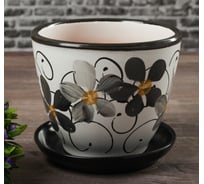 Цветочный горшок с подставкой СИМАЛЕНД Фиалка дневная 1 л 164801