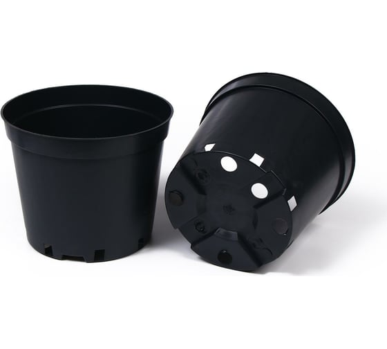 Горшок для рассады Greengo круглый, 5 л, 22x18 см, черный 5397799