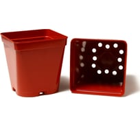Горшок для рассады Greengo квадрат, 3 л, 16х16 см, терракот 5493161
