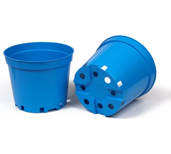 Горшок для рассады Greengo круглый, 5 л, 22x18 см, голубой 7049577