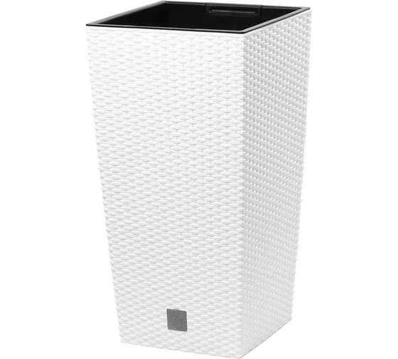 Горшок цветочный Prosperplast Rato Square 170 (3/7,2л), белый DRTS170-S449