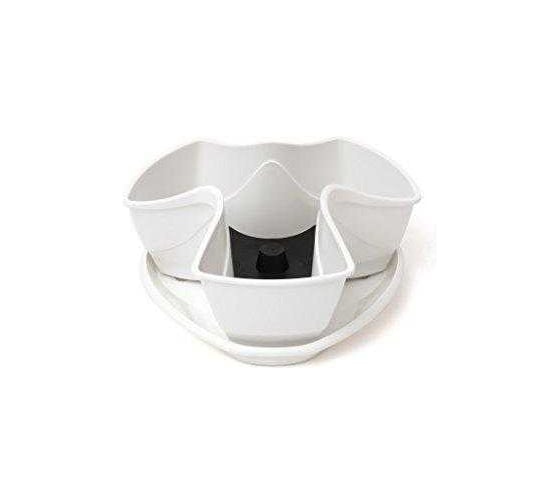 Горшок цветочный Prosperplast Coubi (3л), белый DKN3001-S449