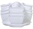 Горшок цветочный Prosperplast Coubi 3 (3х3л), белый DKN3003-S449 2