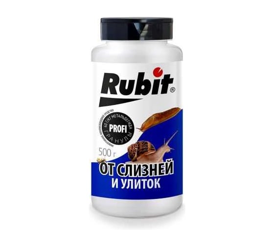 Средство от улиток и слизней RUBIT 500г (12) банка с крышкой сито Рубит 144768