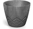 Кашпо ФлораПласт Areco Beton Effect пластик, d16cm, h13см, 1.9л, темно-серый 072382 1
