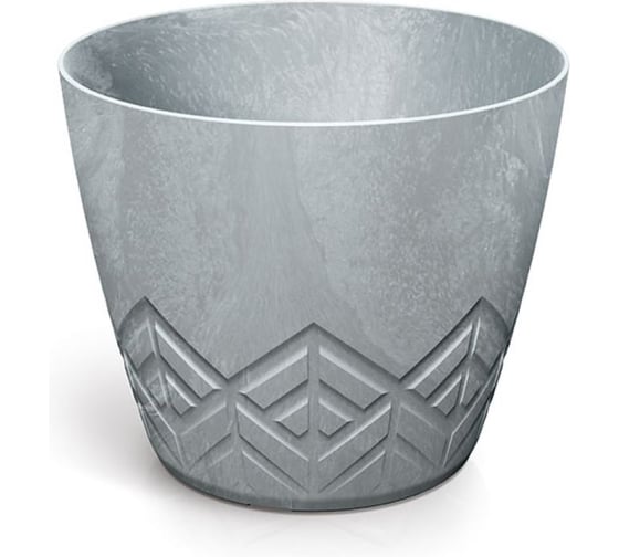 Горшок цветочный Prosperplast Areco Beton Effect 300E (12,8л), серый бетон DARE300E-422U