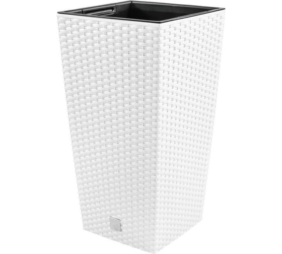 Горшок цветочный Prosperplast Rato Square 240 (7,5/19л), белый DRTS240-S449
