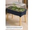 Горшок цветочный Prosperplast Respana Wood 780 High (55л) на ножках, антрацит ISEW780H-S433 10