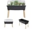 Горшок цветочный Prosperplast Respana Wood 780 High (55л) на ножках, антрацит ISEW780H-S433 14