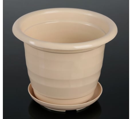 Горшок для цветов Доляна Арена 2 л, пудра 1345277
