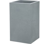 Пластиковый горшок SCHEURICH C-Cube High, Stony Grey, форма 240, D28 H48, серый 59217