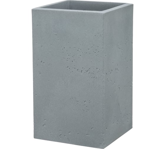 Пластиковый горшок SCHEURICH C-Cube High, Stony Grey, форма 240, D26 H70, серый 56501 1