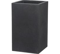 Пластиковый горшок SCHEURICH C-Cube High, Stony Black, форма 240, D26 H70, черный 56502