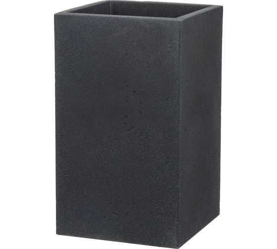 Пластиковый горшок SCHEURICH C-Cube High, Stony Black, форма 240, D26 H70, черный 56502 1