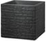 Пластиковый горшок SCHEURICH Muretto, Stony Black, форма 246, D40 H33, черный камень 64457 1