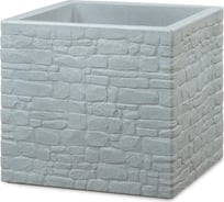 Пластиковый горшок SCHEURICH Muretto, Stony Grey, форма 246, D40 H33, серый камень 64452
