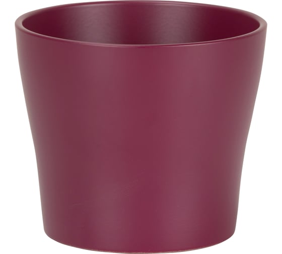 Кашпо из керамики SCHEURICH 808 Burgundy, диам. 15 см, бордовый 060017
