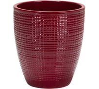 Кашпо из керамики SCHEURICH 667 Dark Red, диам. 15 см, темно-красный 061262