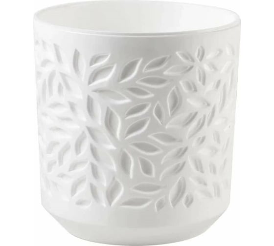 Кашпо La Decoro Leaves, 1,25 л, белое 284126
