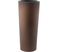 Кашпо Teraplast SCHIO CONO 30х70 см, бронзовое 11424070039