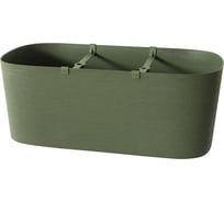 Кашпо с системой полива и индикатором Teraplast KOS INSULA 78x38х30 см, зеленое 38713078239/10961000004