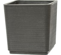 Кашпо Teraplast THAR HARENA 38x38х39.8 см, темно-серое DOT ASH 37473038303