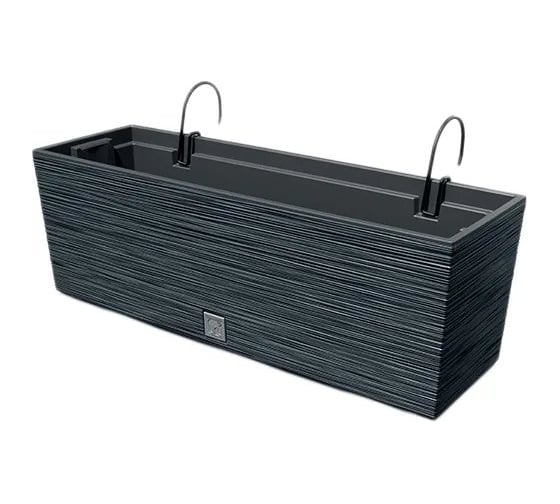 Горшок цветочный Prosperplast Furu Case 600W (12/18л) навесной, антрацит DFC600W-S433