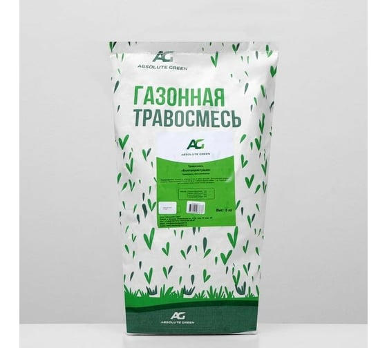 Газонная травосмесь ABSOLUTE GREEN Быстрорастущая 20 кг 00000000286