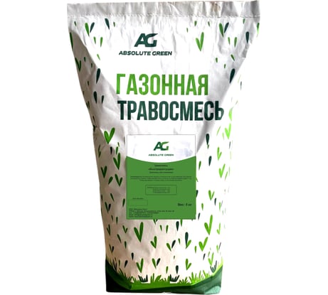 Газонная травосмесь ABSOLUTE GREEN Быстрорастущая 5 кг 00000000373