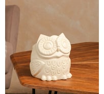 Горшок для цветов СИМАЛЕНД Сова белый, 14 см, 1 л 7668316