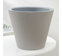 Кашпо со вставкой СИМАЛЕНД Декор Коттон, 3 л,  серое 7521743