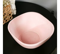 Квадратное кашпо из гипса СИМАЛЕНД Классика розовое, 20x8.5 см 5161866