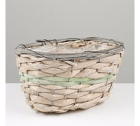 Плетёные овальное кашпо СИМАЛЕНД 23x15x12 см 7530530