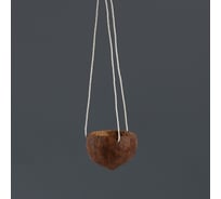 Кашпо  на веревке СИМАЛЕНД Кокос 12х7см, дерево 01-078 4951156